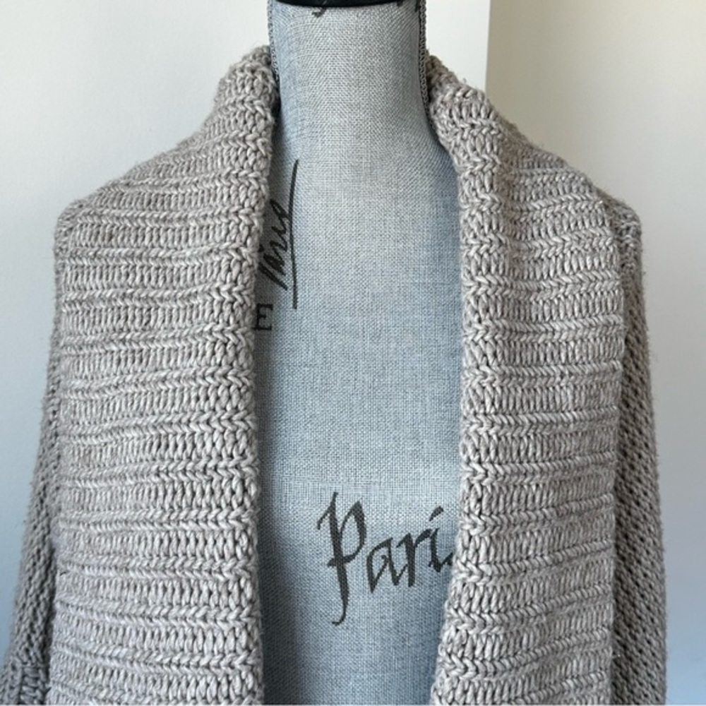 Marks & Spencer Stone Knit Open Front Cardigan UK 16 (US 12)